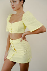 Sinai Mini Skirt (Lemon)